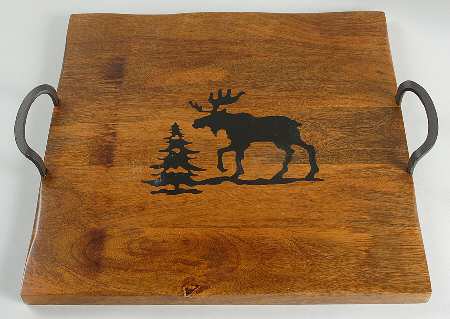 Woodland Square Wood Tray