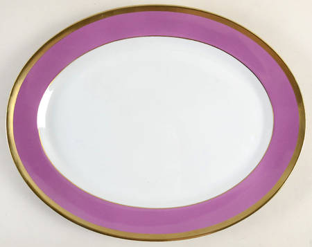 Laque de Chine Gold (Amethyst) 15" Oval Serving Platter