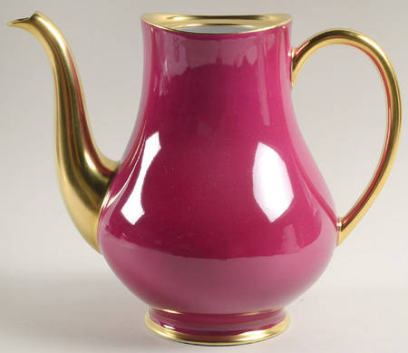 Laque de Chine Gold (Aubergene) Coffee Pot No Lid