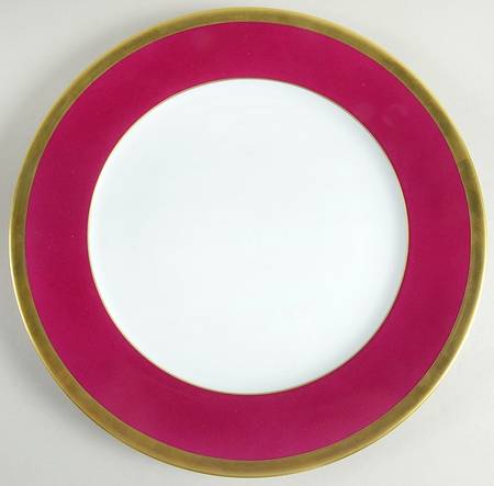 Laque de Chine Gold (Aubergene) 12" Chop Plate (Round Platter)