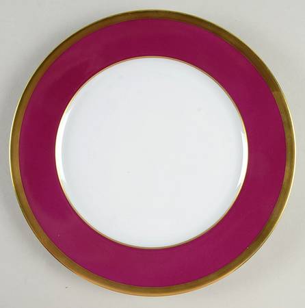 Laque de Chine Gold (Aubergene) Salad/Dessert Plate