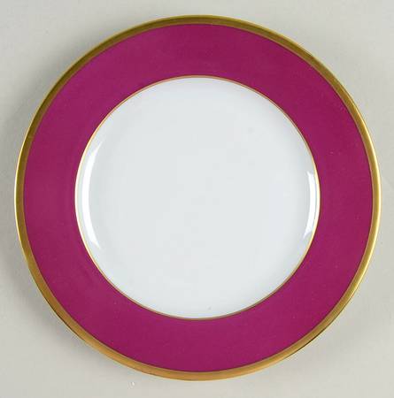 Laque de Chine Gold (Aubergene) Bread & Butter Plate