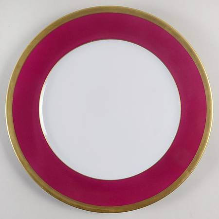 Laque de Chine Gold (Aubergene) Service Plate (Charger)