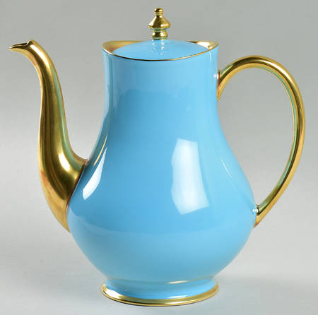 Laque de Chine Gold (Light Blue) Coffee Pot & Lid