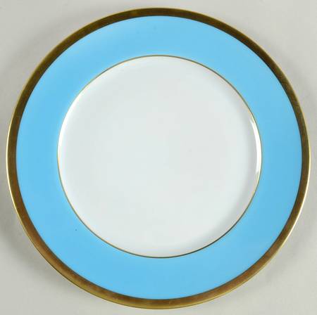 Laque de Chine Gold (Light Blue) Salad/Dessert Plate
