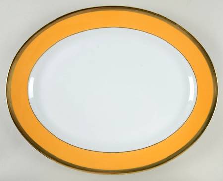 Laque de Chine Gold (Manderin) 15" Oval Serving Platter