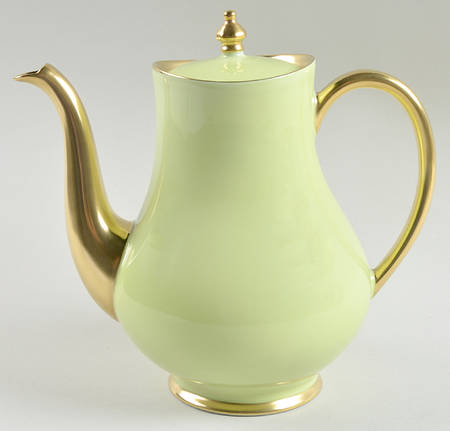 Laque de Chine Gold (Pistachio) Coffee Pot & Lid
