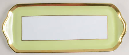 Laque de Chine Gold (Pistachio) Oblong Cake Plate