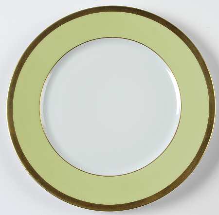 Laque de Chine Gold (Pistachio) Salad/Dessert Plate