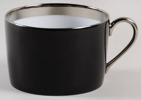 Laque de Chine Platinum (Noir) Flat Cup
