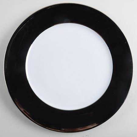 Laque de Chine Platinum (Noir) Service Plate (Charger)