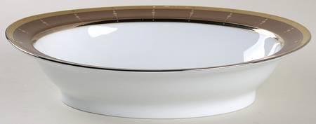 Tambour Bronze 9" Oval Vegetable Bowl