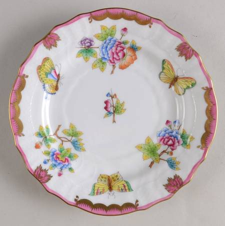Queen Victoria (Pink) Bread & Butter Plate