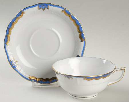 Princess Victoria Blue Footed Cup & Saucer Set