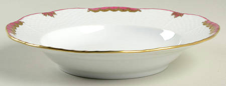 Princess Victoria Pink Rim Soup Bowl