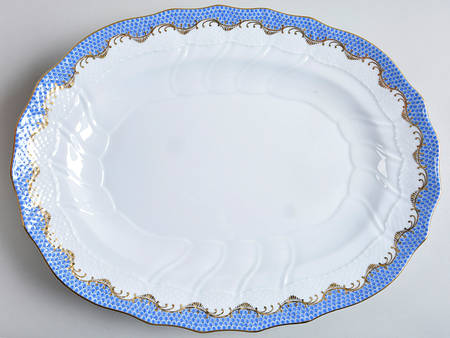 Fish Scale 16" Oval Serving Platter