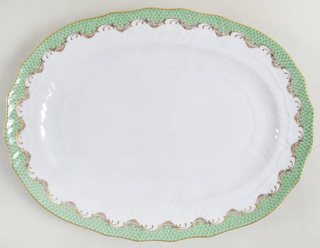 Fish Scale 15" Oval Serving Platter