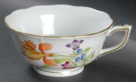 Antique Iris Footed Cup