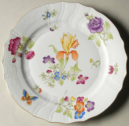 Antique Iris Dinner Plate