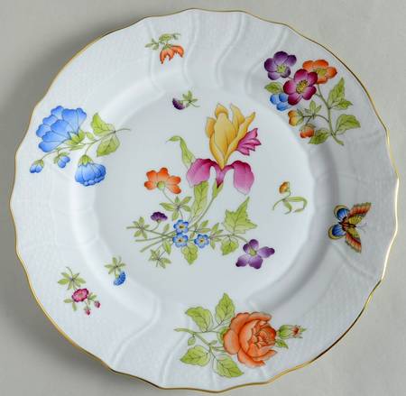 Antique Iris Dinner Plate