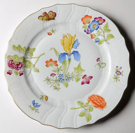 Antique Iris Dinner Plate