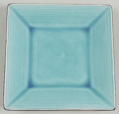 Zazen Turquoise Square Salad/Dessert Plate