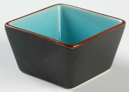 Zazen Turquoise Individual Square Dip Dish