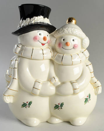 Home for the Holidays Figural Cookie Jar & Lid