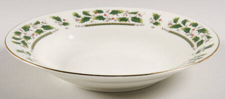 Home for the Holidays Rim Soup Bowl
