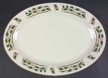 Home for the Holidays 14" Oval Serving Platter