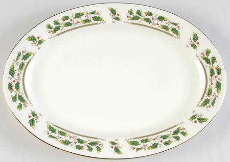 Home for the Holidays 12" Oval Serving Platter