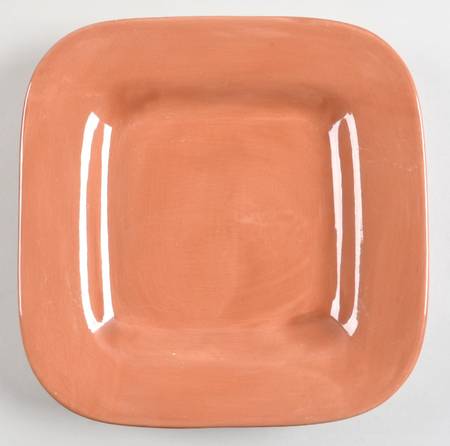 American Simplicity Rust Square Salad Plate