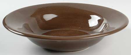 American Simplicity Chocolate Large Rim Soup Bowl