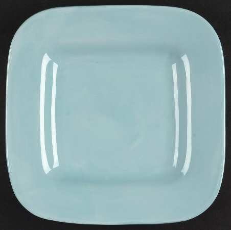 American Simplicity Turquoise Square Salad Plate