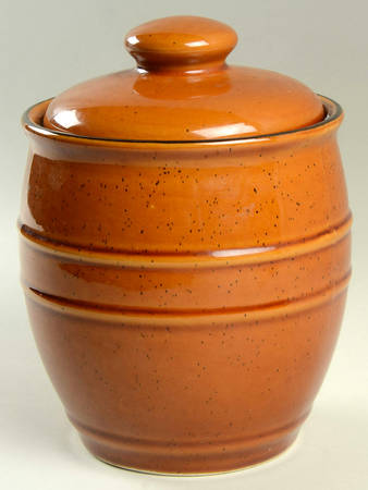 Country Crock Amber Medium Canister & Lid