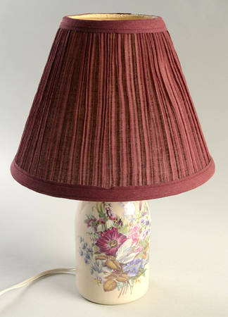 Floral Electric Lamp & Shade