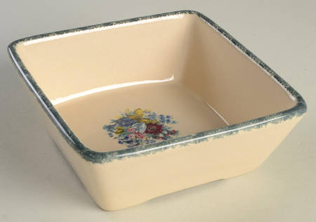 Floral 5" Square Bowl