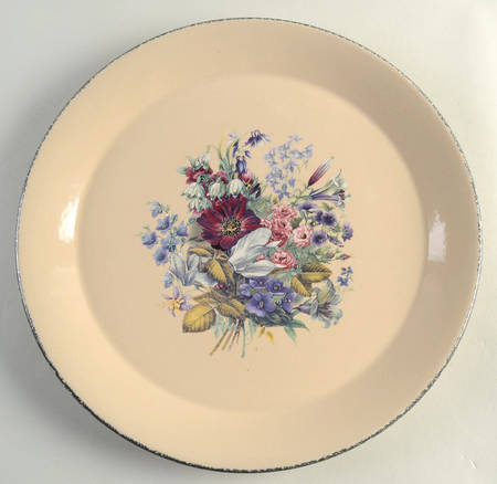 Floral 13" Chop Plate (Round Platter)