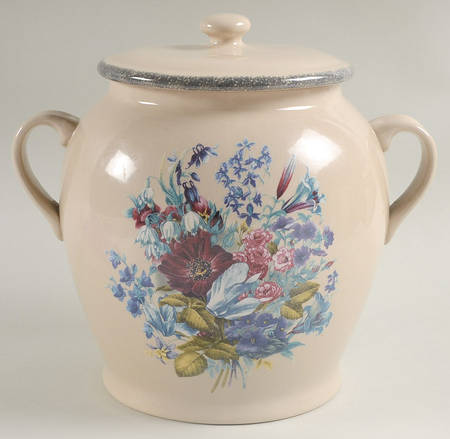 Floral Large Canister & Lid