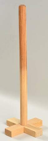 Floral Wood Dasher for Butter Churn
