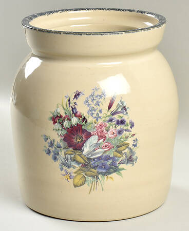 Floral Butter Churn No Lid
