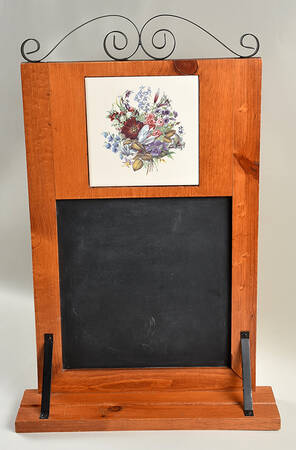 Floral Hanging Chalk Board