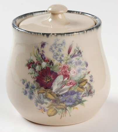Floral Sugar Bowl & Lid