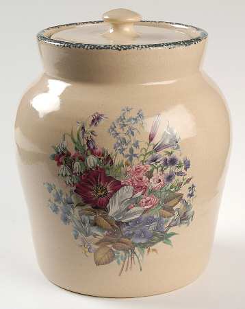 Floral Large Canister & Lid