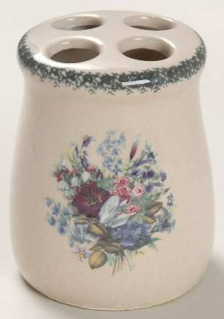 Floral Toothbrush Holder