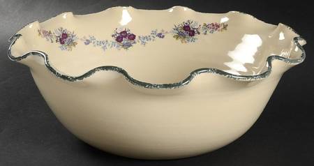 Floral Scalloped Serving Bowl