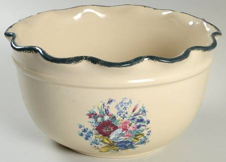 Floral 10" Round Serving Bowl