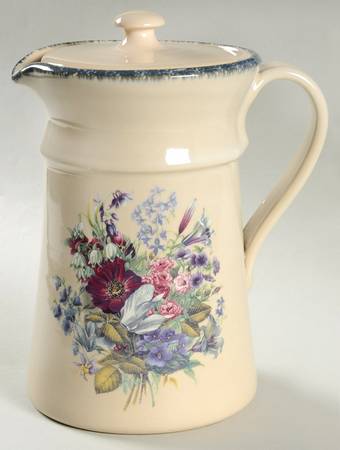 Floral Pitcher & Lid