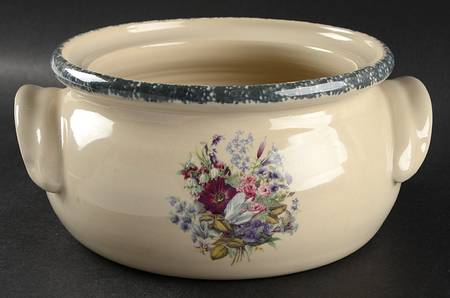 Floral 2 Qt Round Covered Casserole No Lid