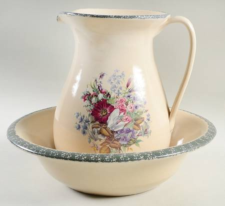 Floral 96 Oz Pitcher and Bowl Set